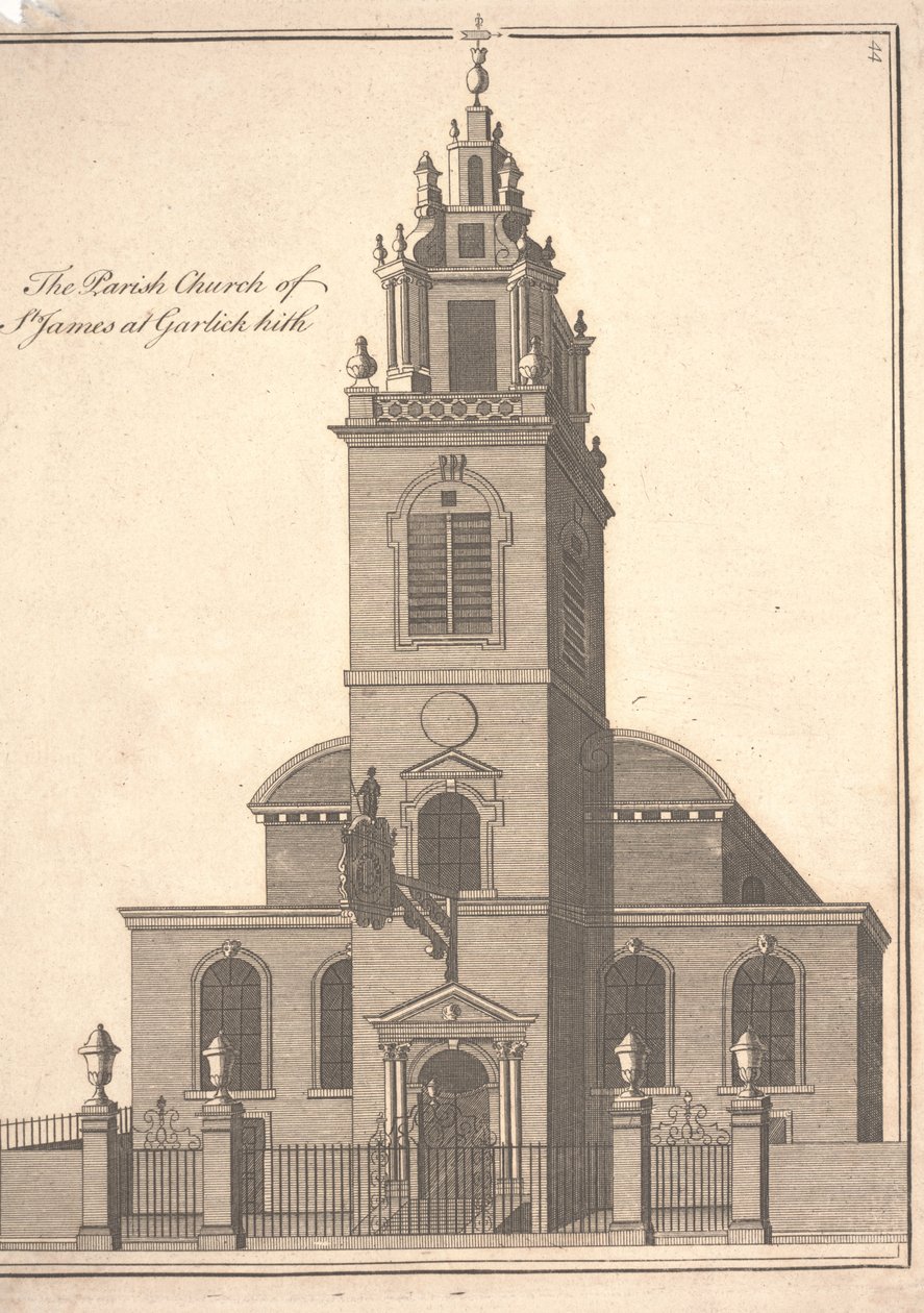 The Parish Church of St. James Garlickhythe by Benjamin Cole