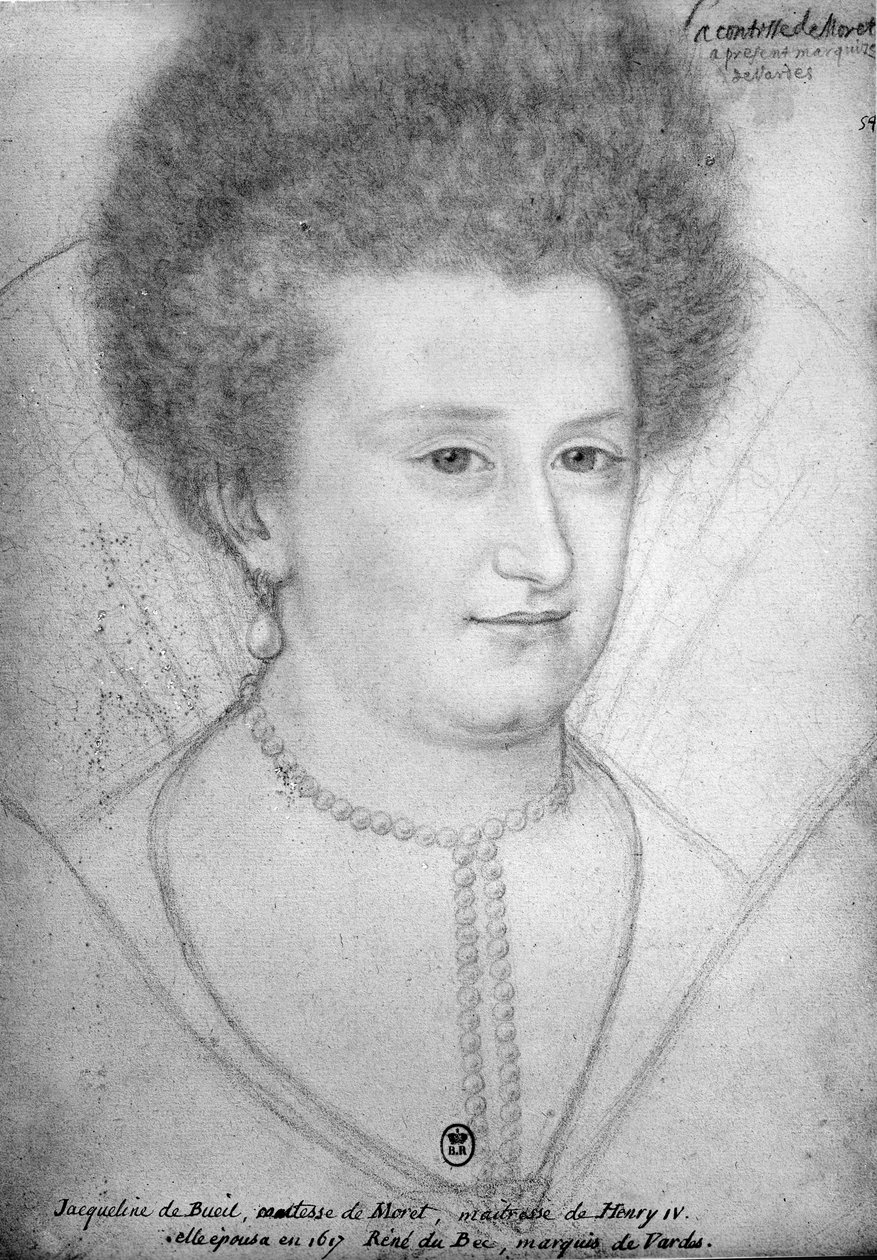 Portrait of Jacqueline de Bueil, Countess of Moret by Benjamin Foulon