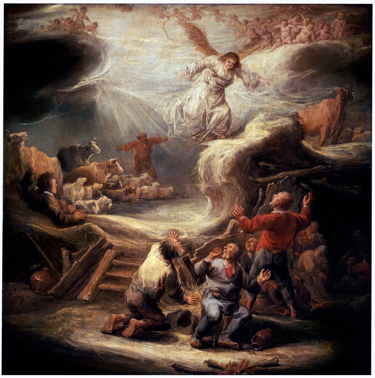 The Annunciation to the Shepherds by Benjamin Gerritz Cuyp
