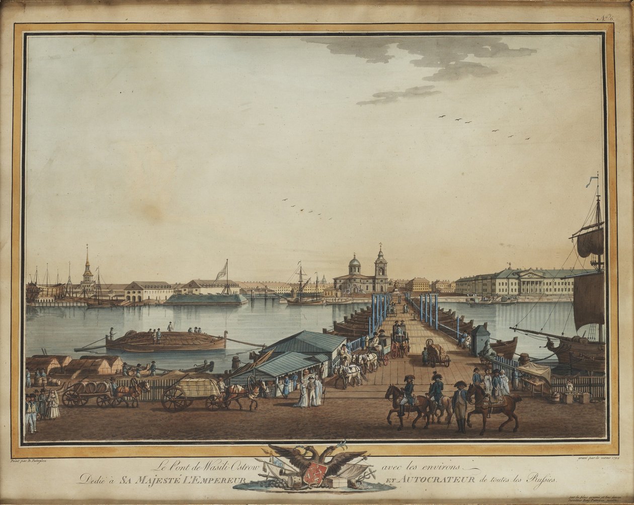 The Exchange Bridge at the Vasilievsky Island by Benjamin Paterssen
