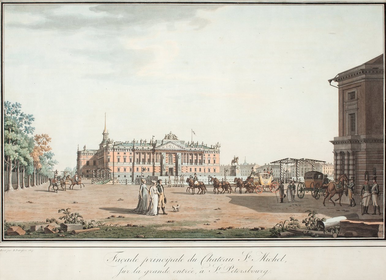 View of the Michael Palace in St. Petersburg by Benjamin Paterssen