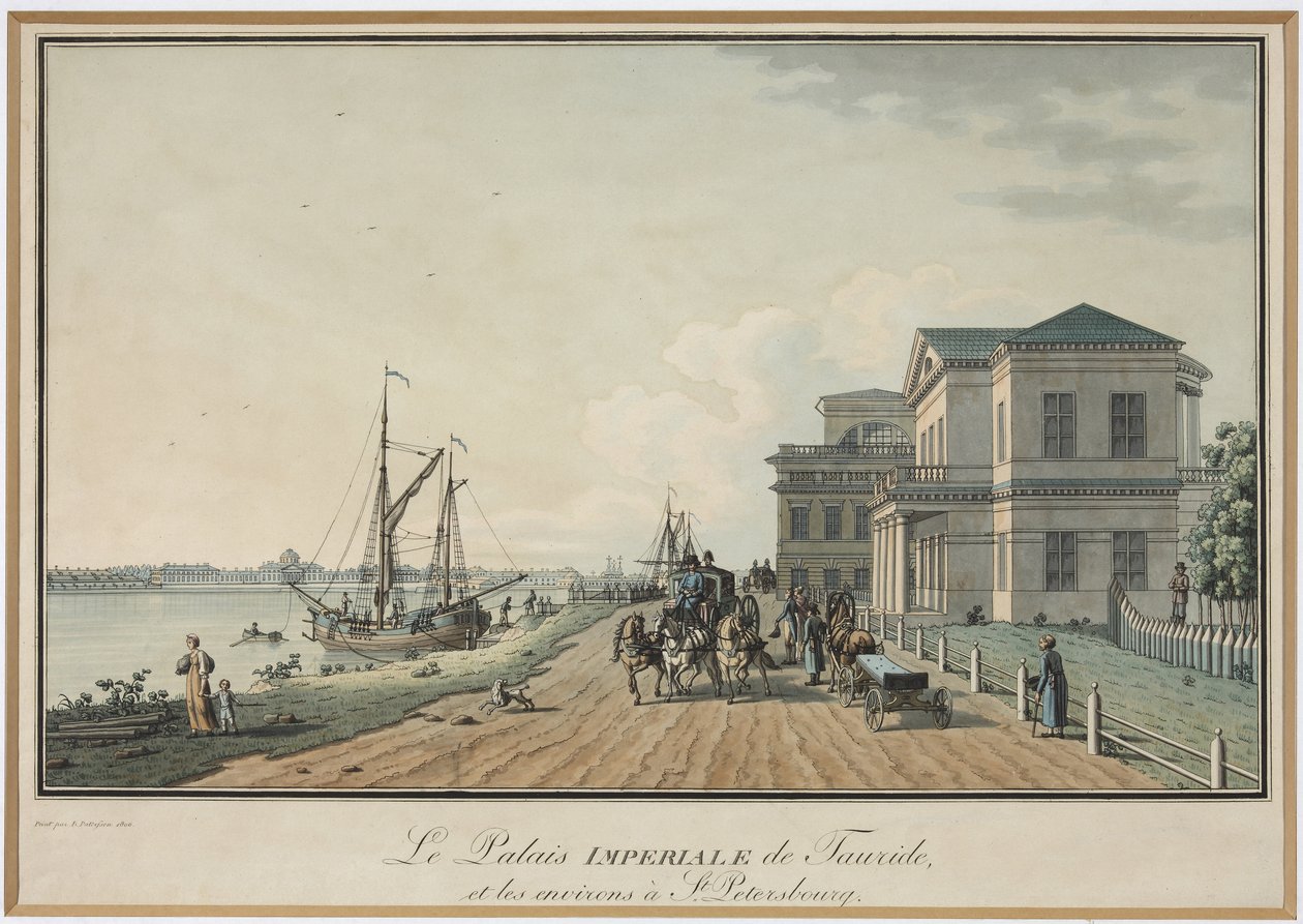 View of the Tauride Palace by Benjamin Patersson