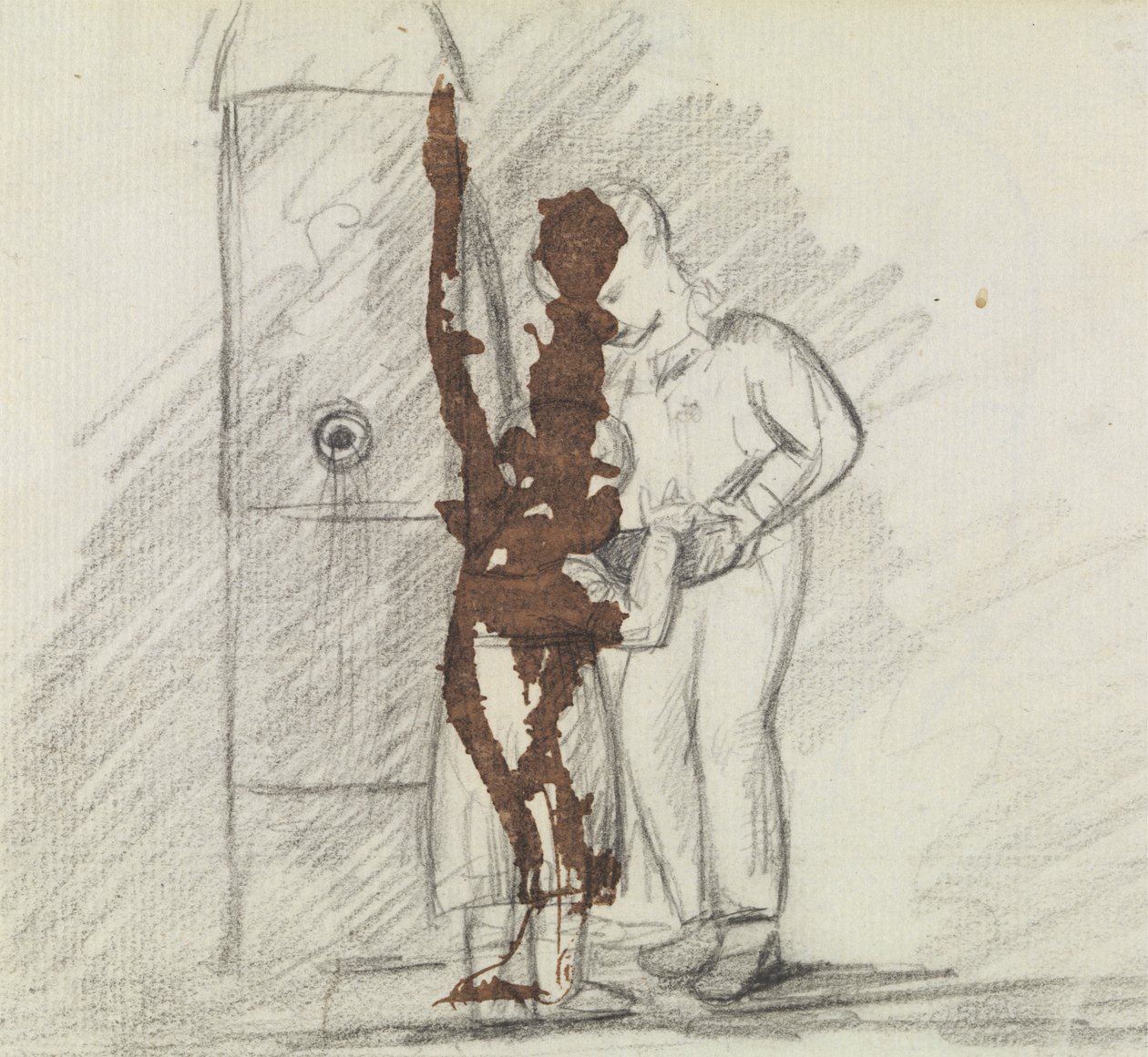 Study of Two Figures standing Together by Benjamin Robert Haydon