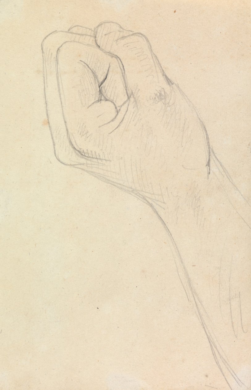Study of a Hand, Balled into a Fist by Benjamin Robert Haydon