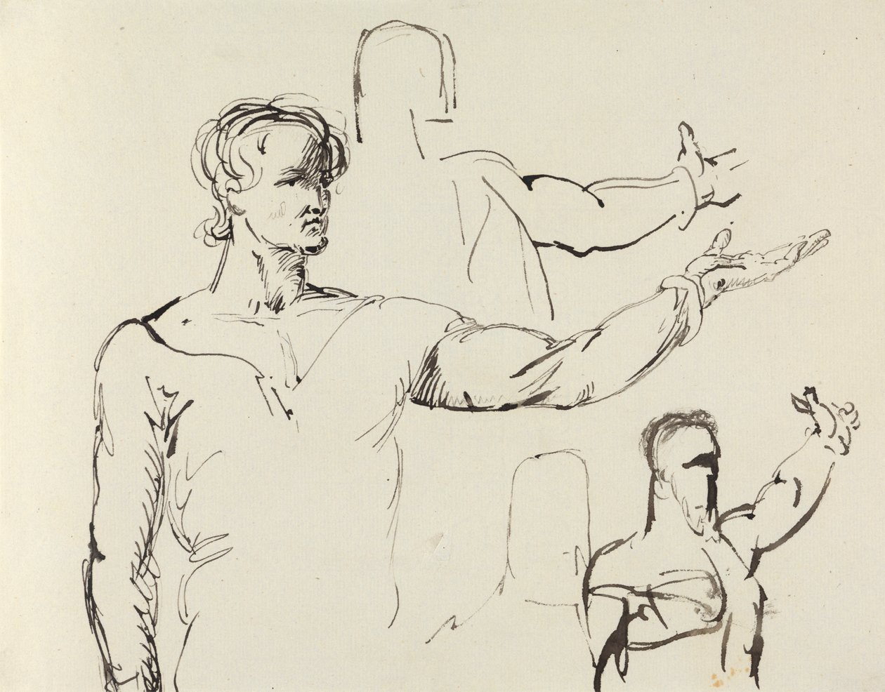 Study of a Man with Outstretched Arm by Benjamin Robert Haydon
