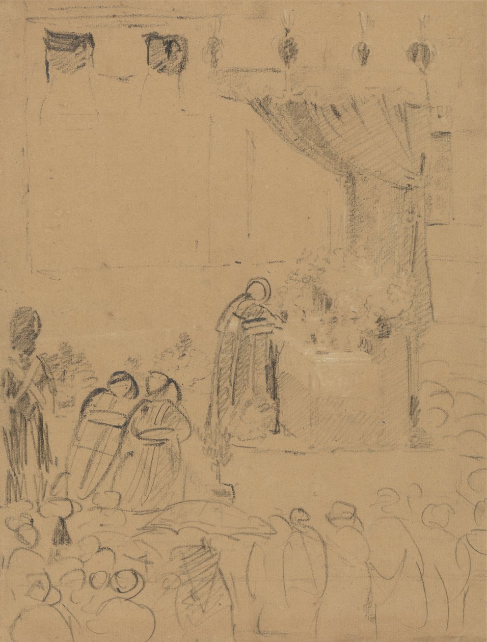 Study of a Religious Ceremony Scene by Benjamin Robert Haydon