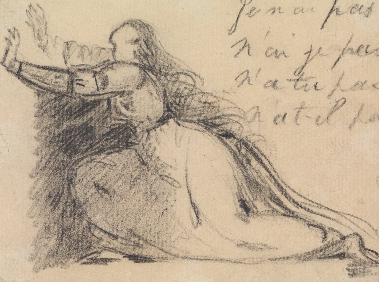 Study of a Woman Pleading on Her Knees by Benjamin Robert Haydon
