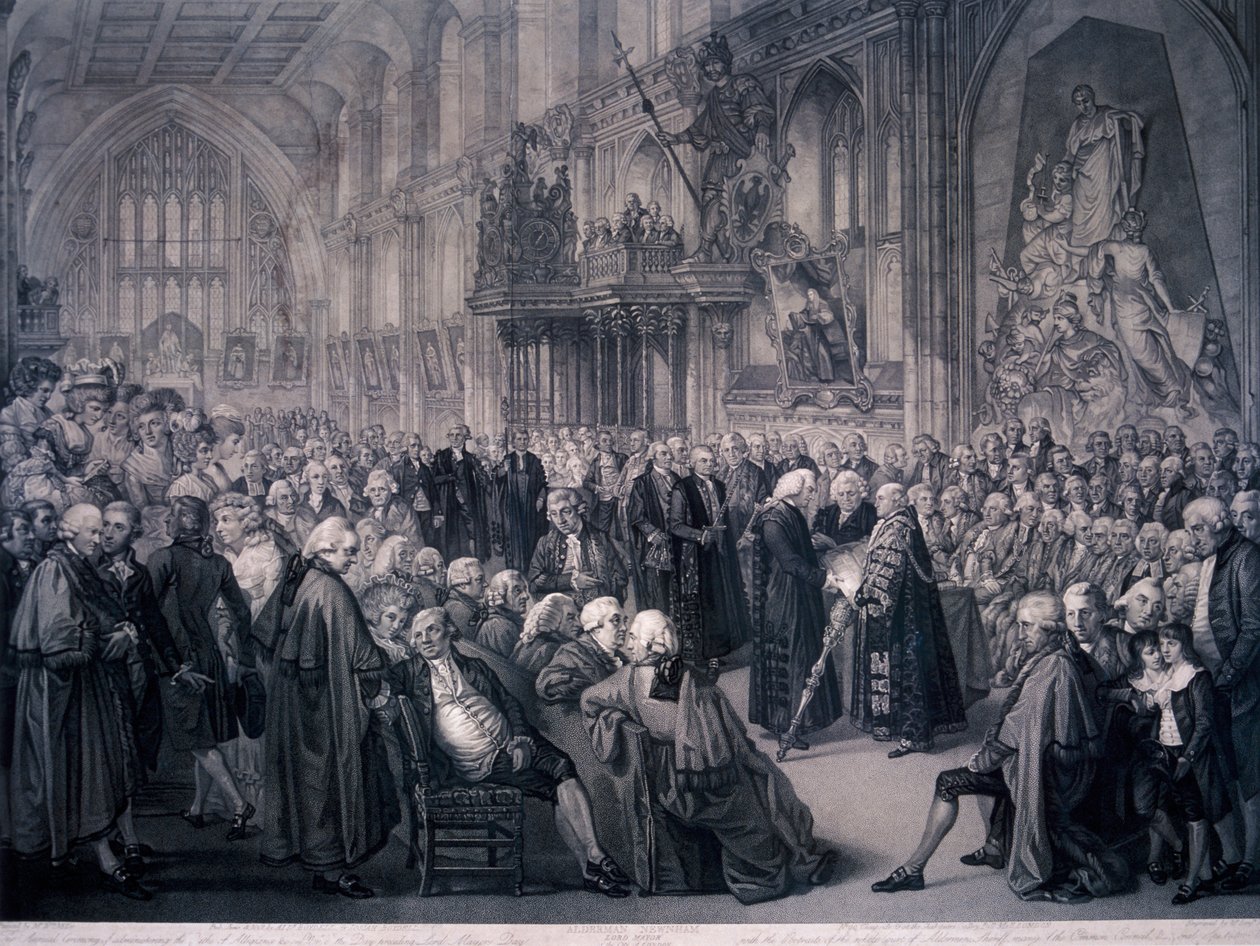 Inauguration of Lord Mayor Nathaniel Newnham, London by Benjamin Smith