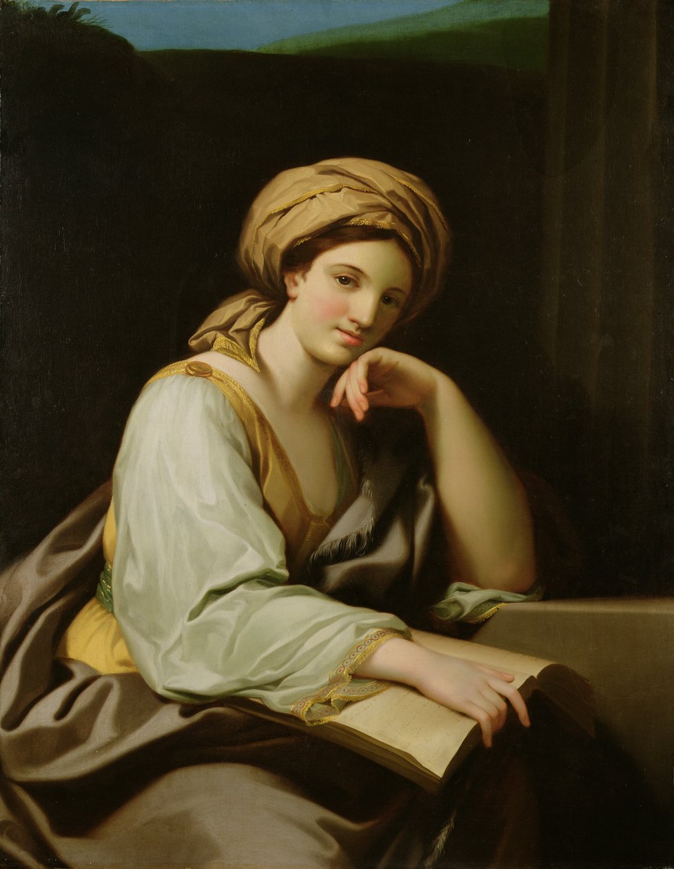 A Sibyl with a Book, after a Painting by Raphael Mengs, c.1761 by Benjamin West