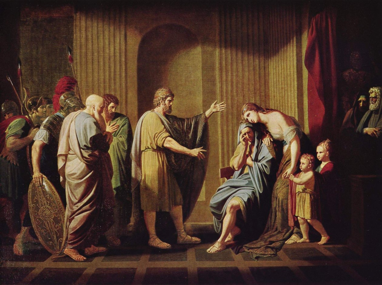 Cleombrotus Ordered into Banishment by Leonidas II, King of Sparta by Benjamin West