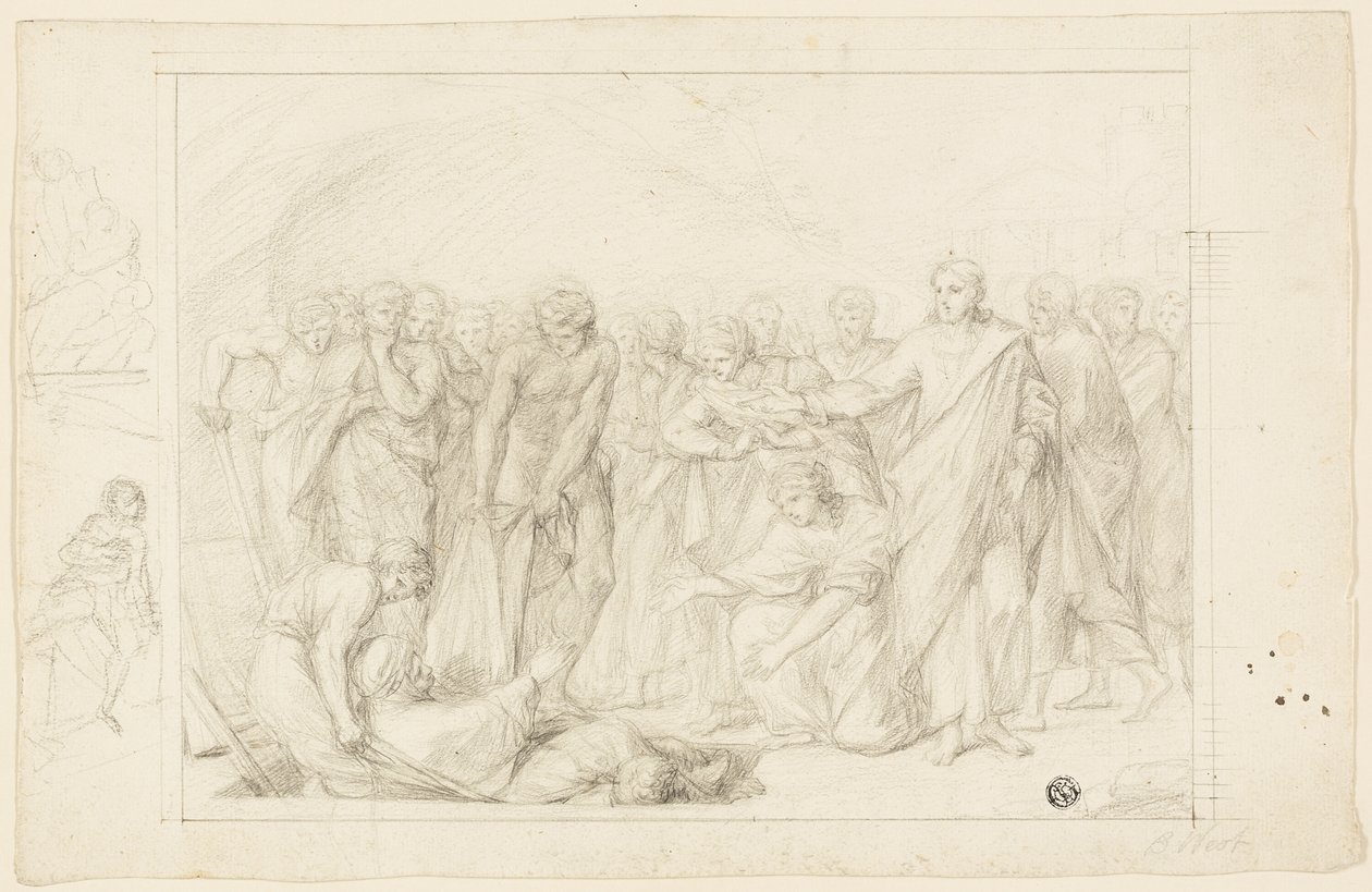 Death of Ananias by Benjamin West