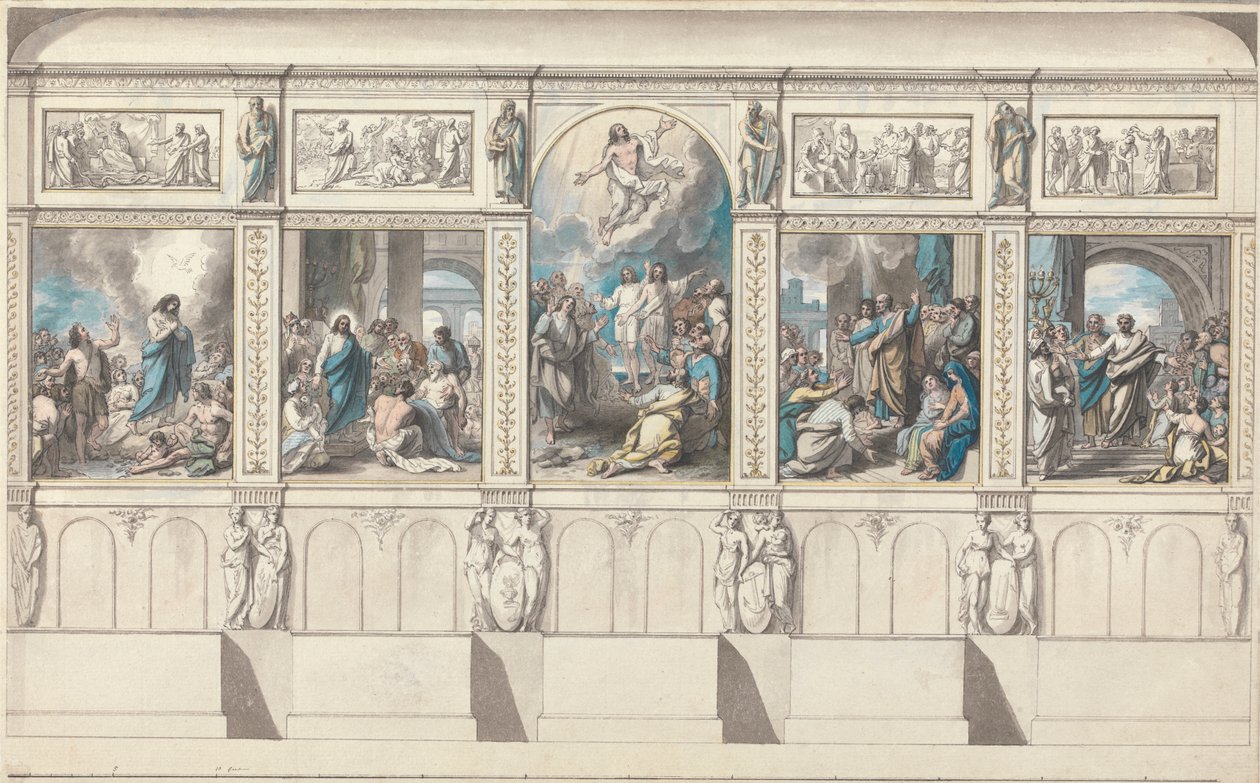 Design for a Wall of the Chapel of Revealed Religion by Benjamin West