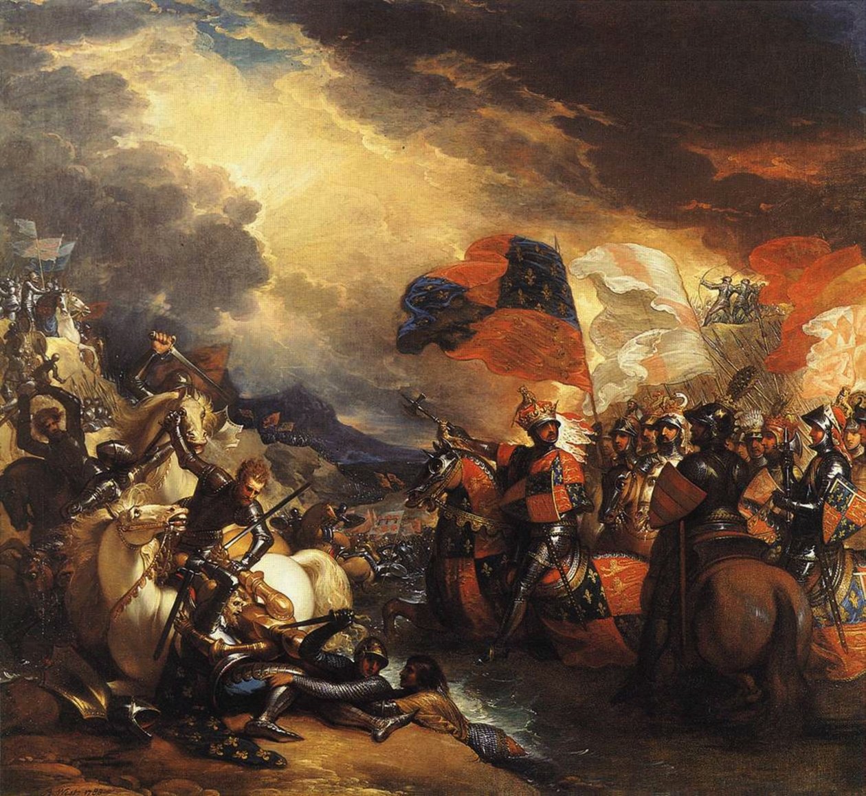 Edward III Crossing The Somme by Benjamin West