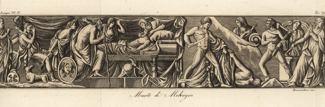 Death of Meleager by Bennardoni Bennardoni
