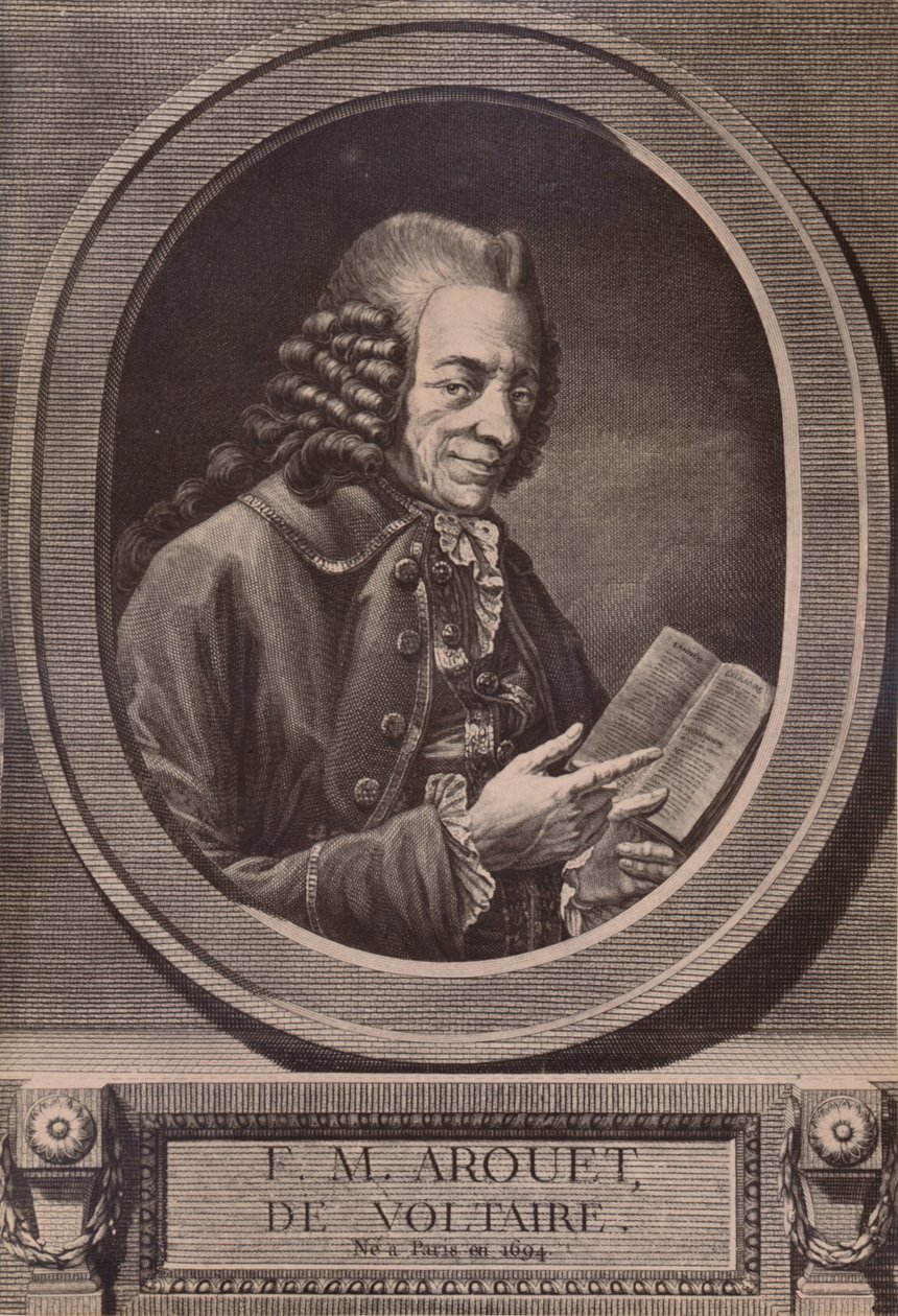 Voltaire, French writer and philosopher by Benoit Louis Henriquez