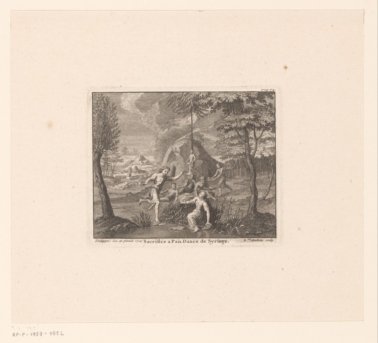Offering to Pan and the Transformation of Syrinx by Benoît Audran (I)