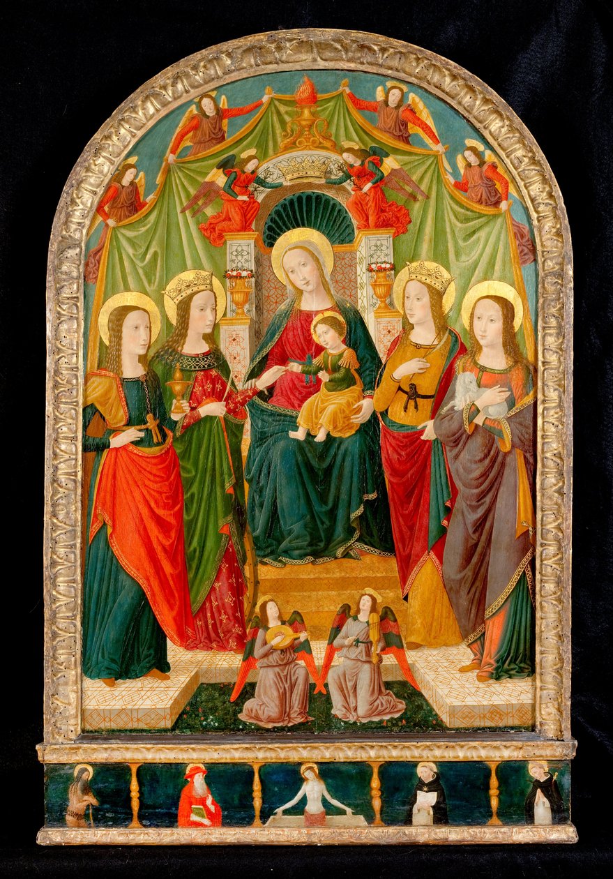 The Mystic Marriage of St Catherine by Benozzo di Lese di Sandro Gozzoli