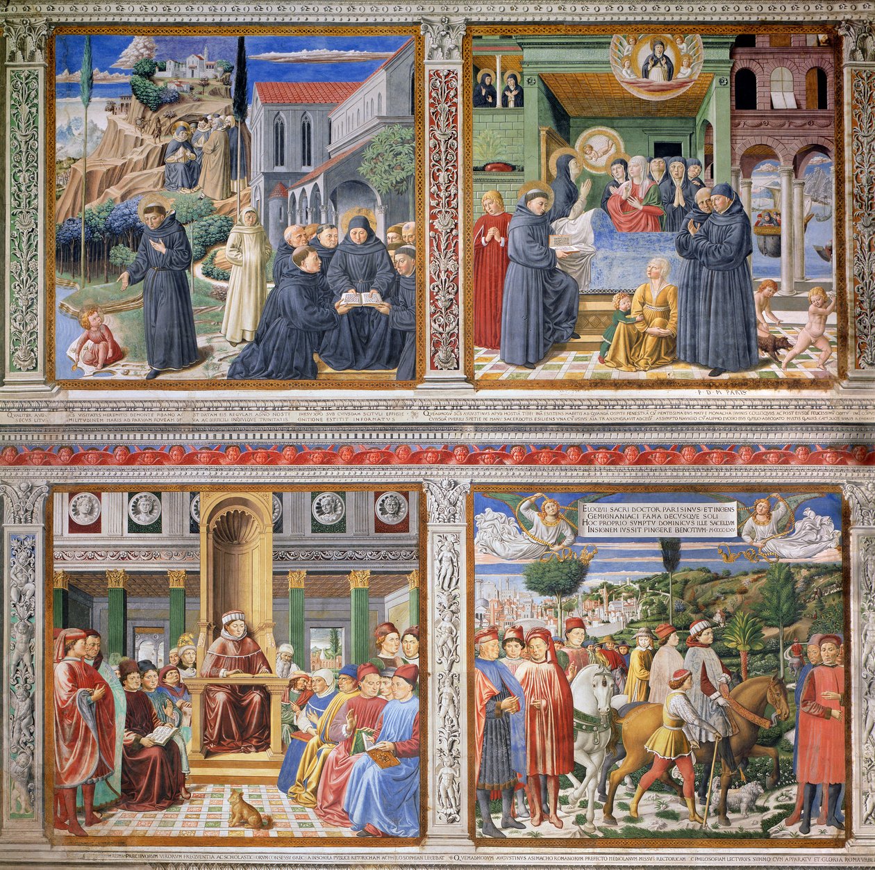 Episodes from the Life of St. Augustine, 1463-65 by Benozzo di Lese di Sandro Gozzoli