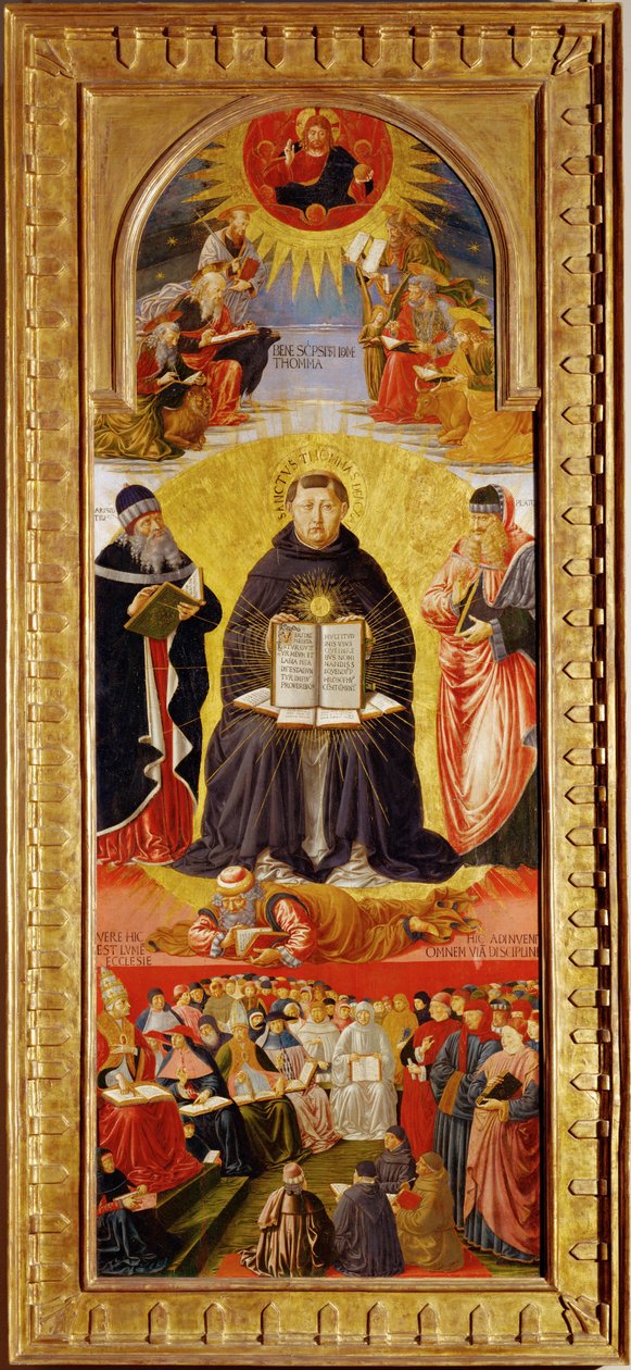 The Triumph of Saint Thomas Aquinas by Benozzo di Lese di Sandro Gozzoli