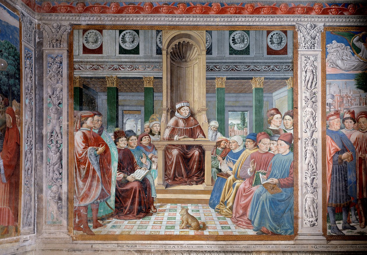 Life of St. Augustine: St. Augustine Teaching in Rome by Benozzo di Lese di Sandro Gozzoli