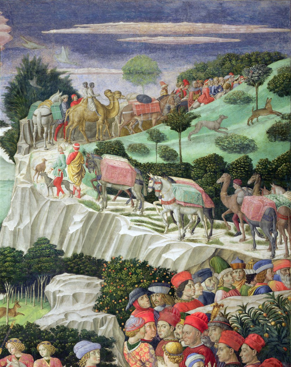 Procession of Melchior from the Chapel of the Magi (detail) by Benozzo di Lese di Sandro Gozzoli