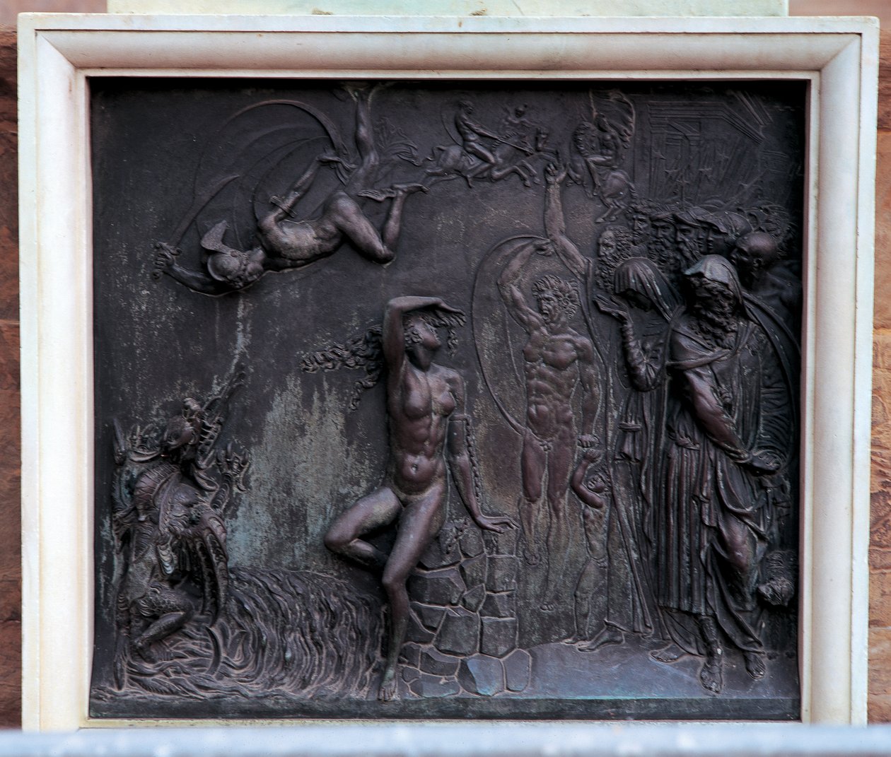 Plaque depicting Perseus rescuing Andromeda by Benvenuto Cellini