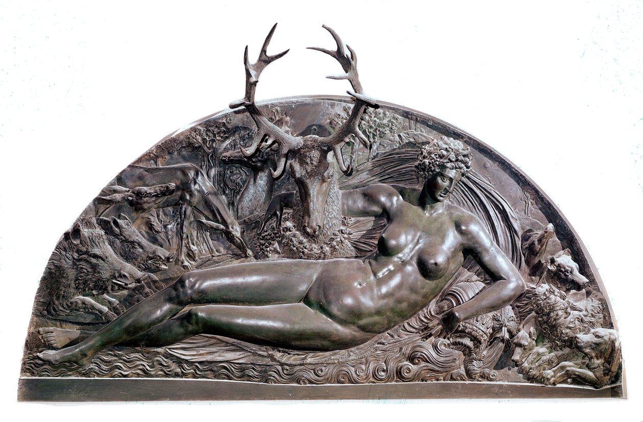 The Nymph of Fontainebleau by Benvenuto Cellini