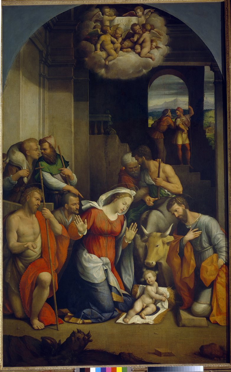 The Adoration of the Christ Child by Benvenuto Tisi da Garofalo