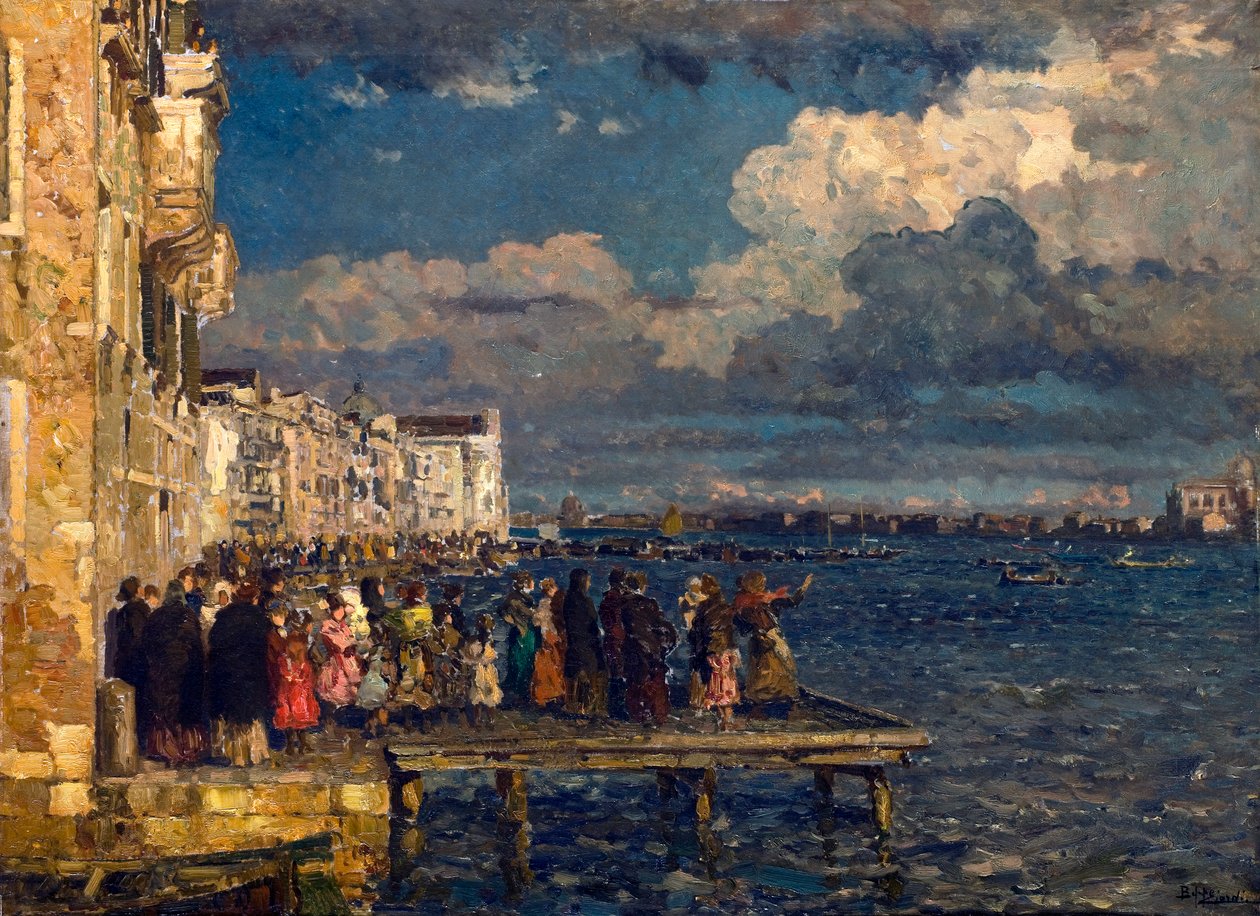 Preparation of Festa del Redentore in Venice by Beppe Ciardi