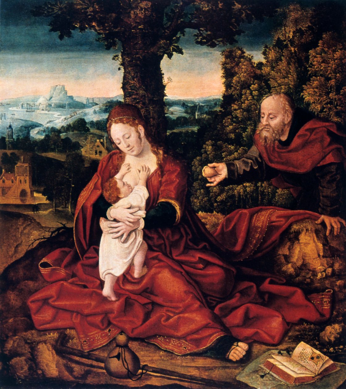 The Rest on the Flight into Egypt, 16th Century by Bernard van Orley