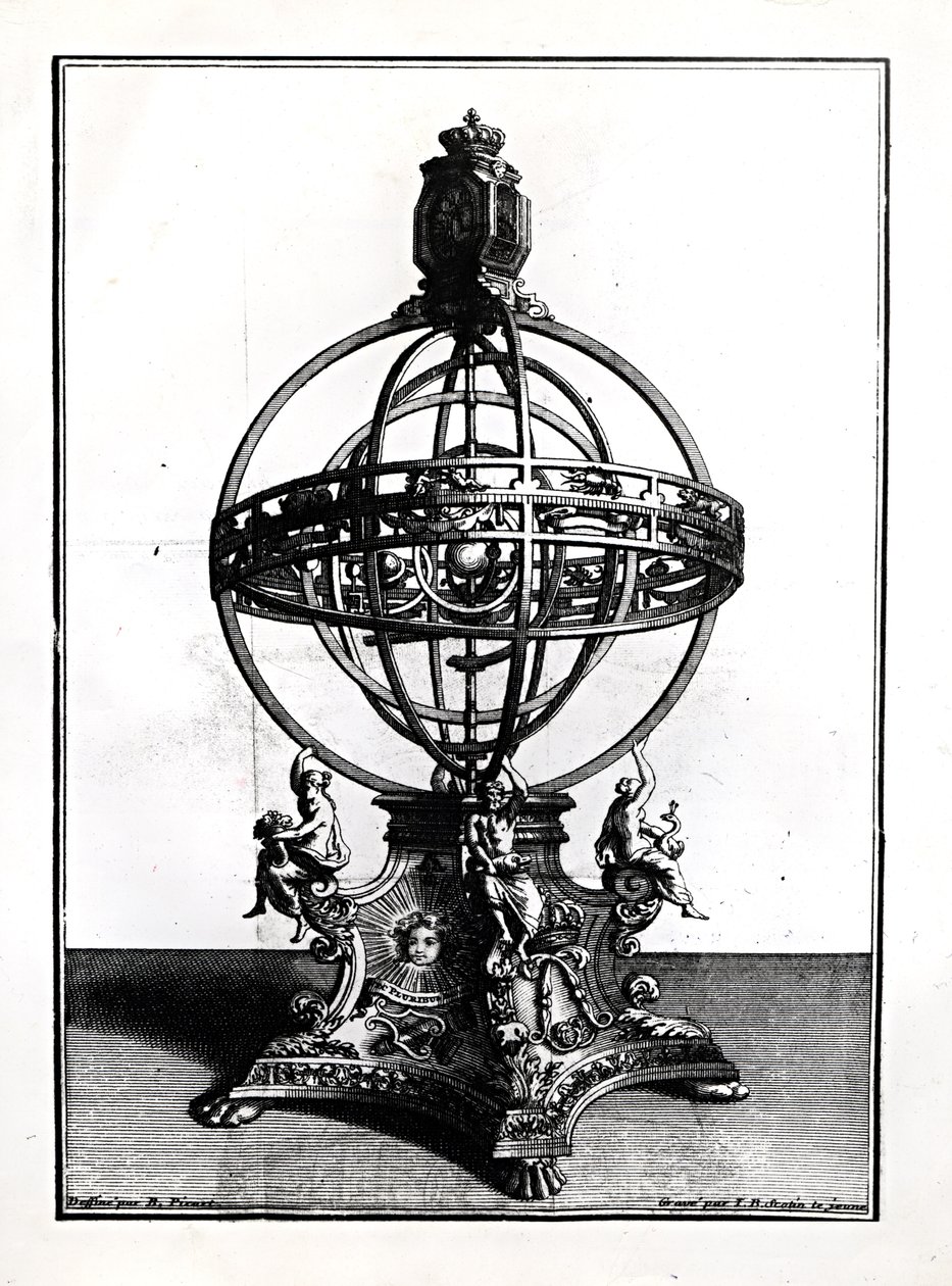 An Armillary Sphere of the Copernican System, Engraved by Gerard Jean Baptiste Scotin by Bernard Picart