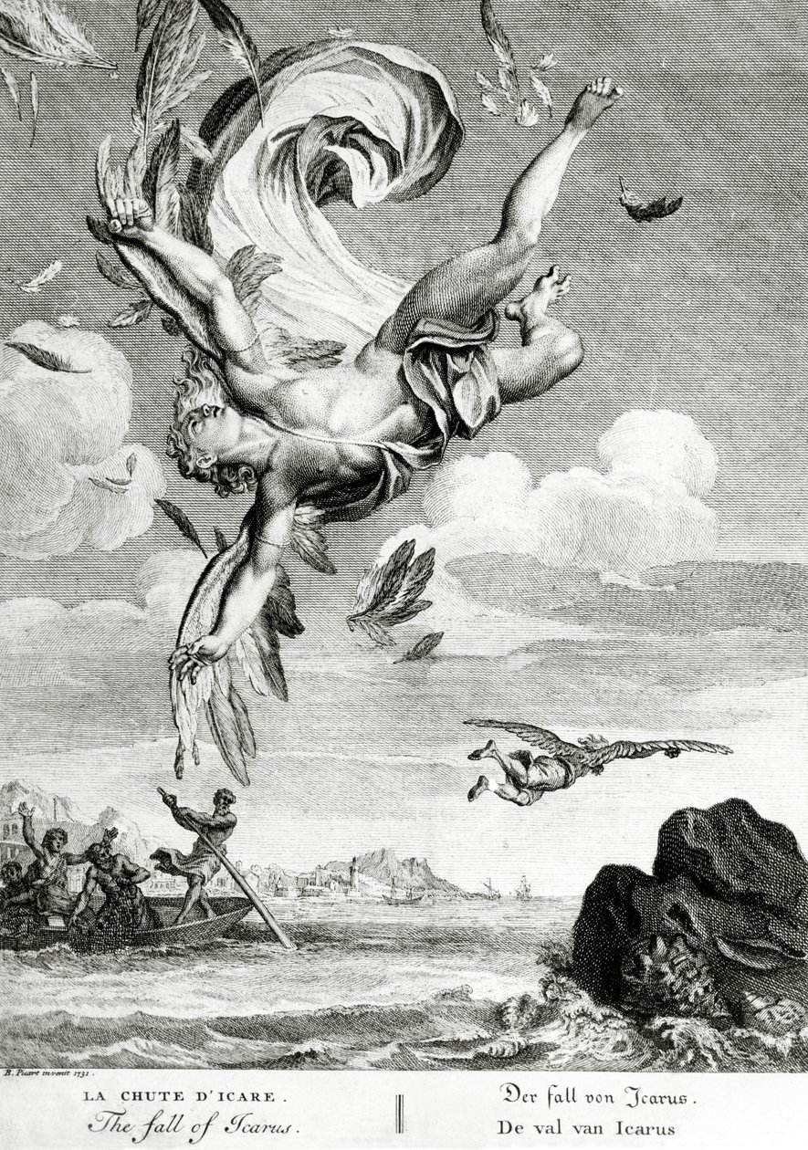 The Fall of Icarus, 1731 by Bernard Picart