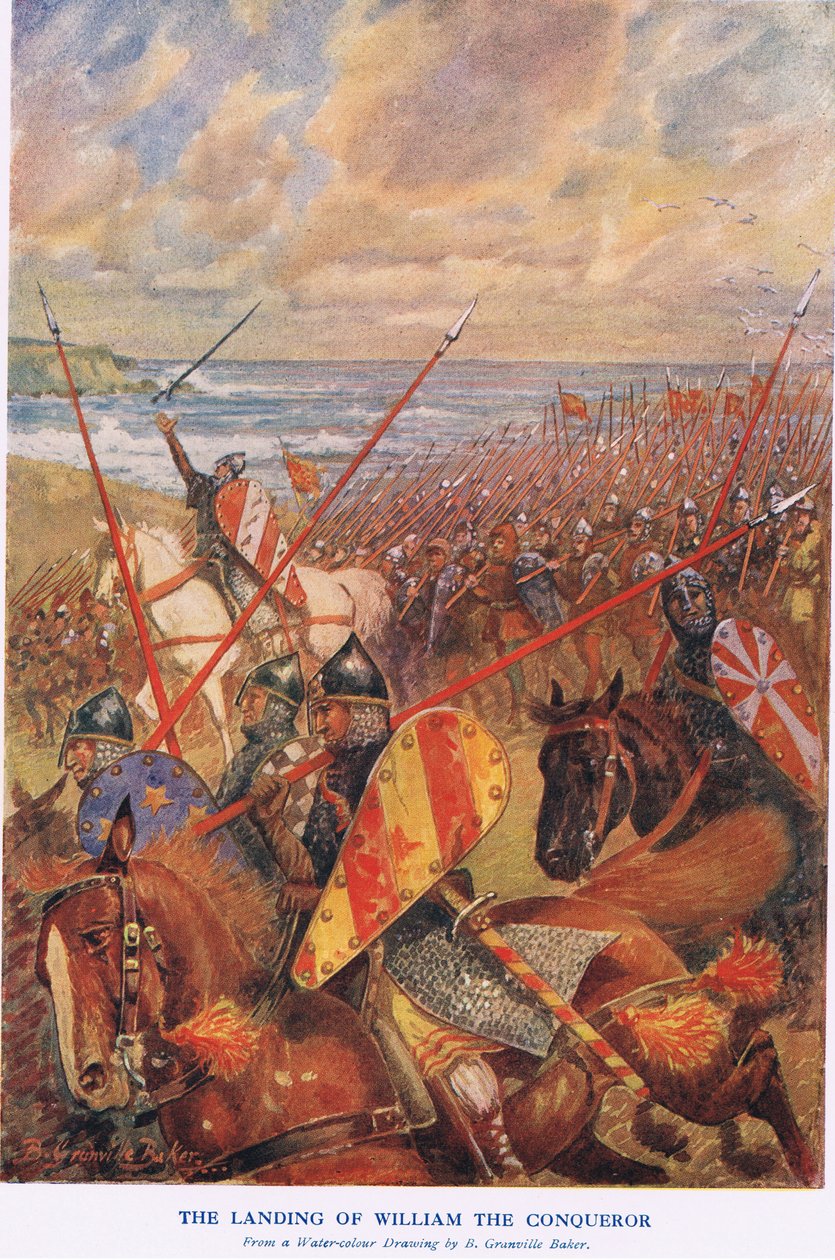 The Landing of William the Conqueror by Bernard (after) Granville-Baker