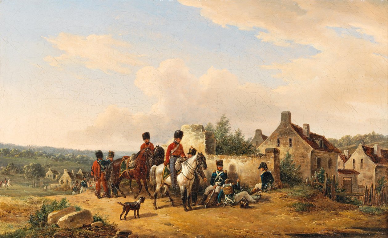 Imperial French Soldiers by Bernard Edouard Swebach