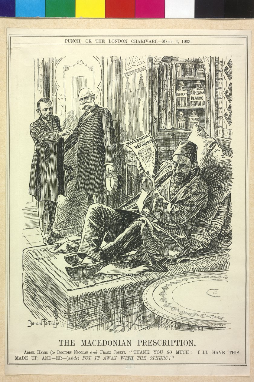 Caricature of Emperor Franz Joseph I and Nicholas II by Bernard Partridge