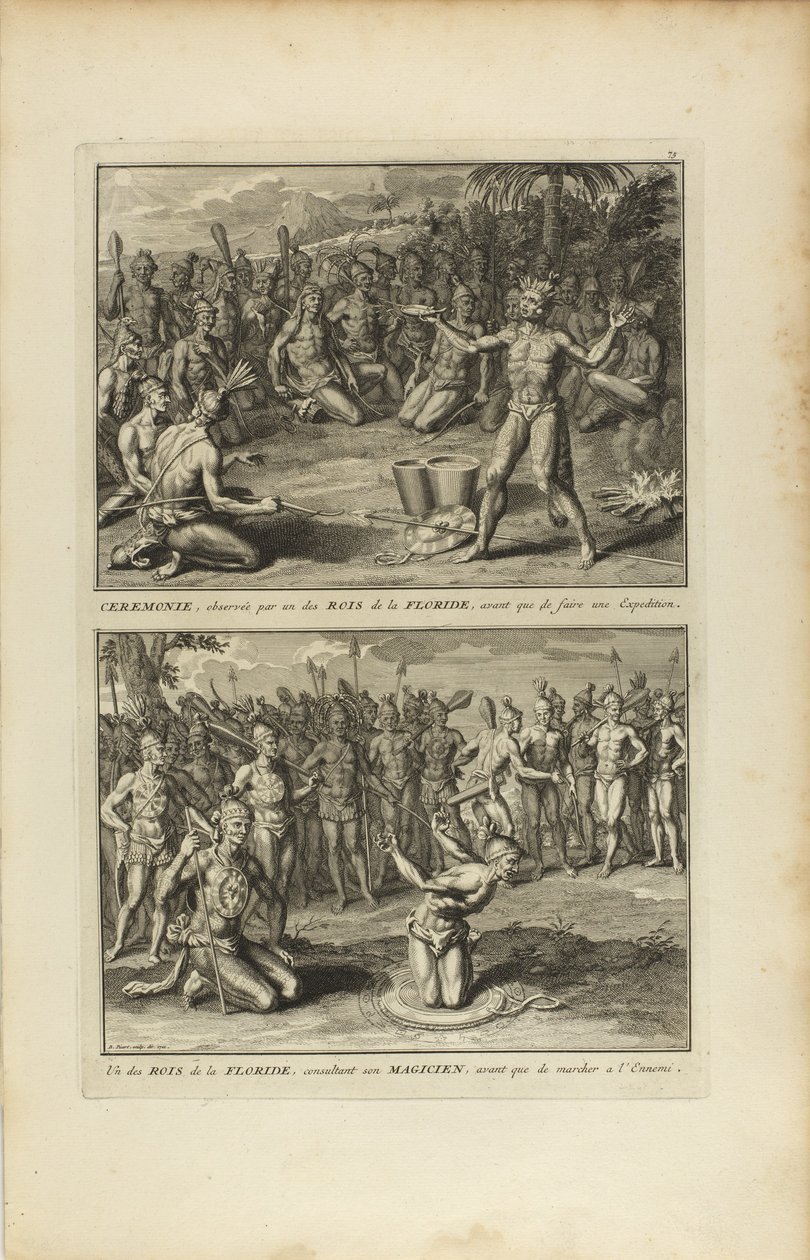 Ceremony, Observed by One of the Kings of Florida by Bernard Picart