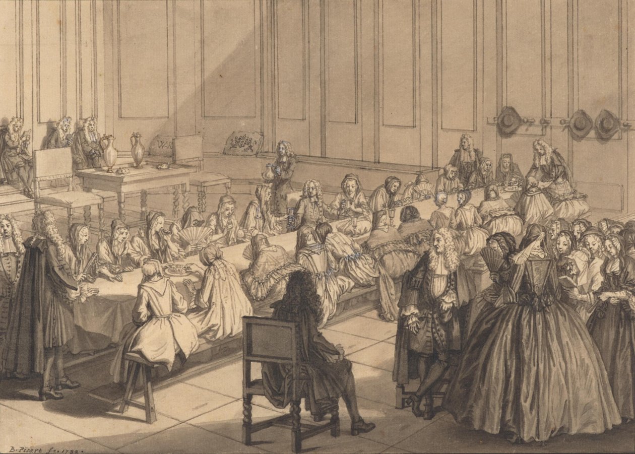 The Supper at the Reformed Church by Bernard Picart