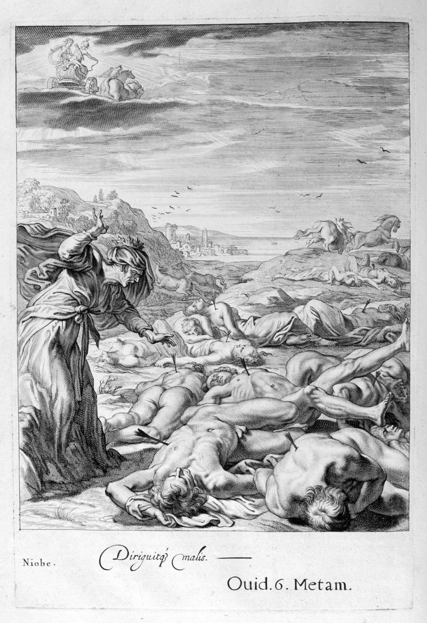 In Greek Mythology, Niobe was a Daughter of Tantalus and of Either Dionne by Bernard Picart