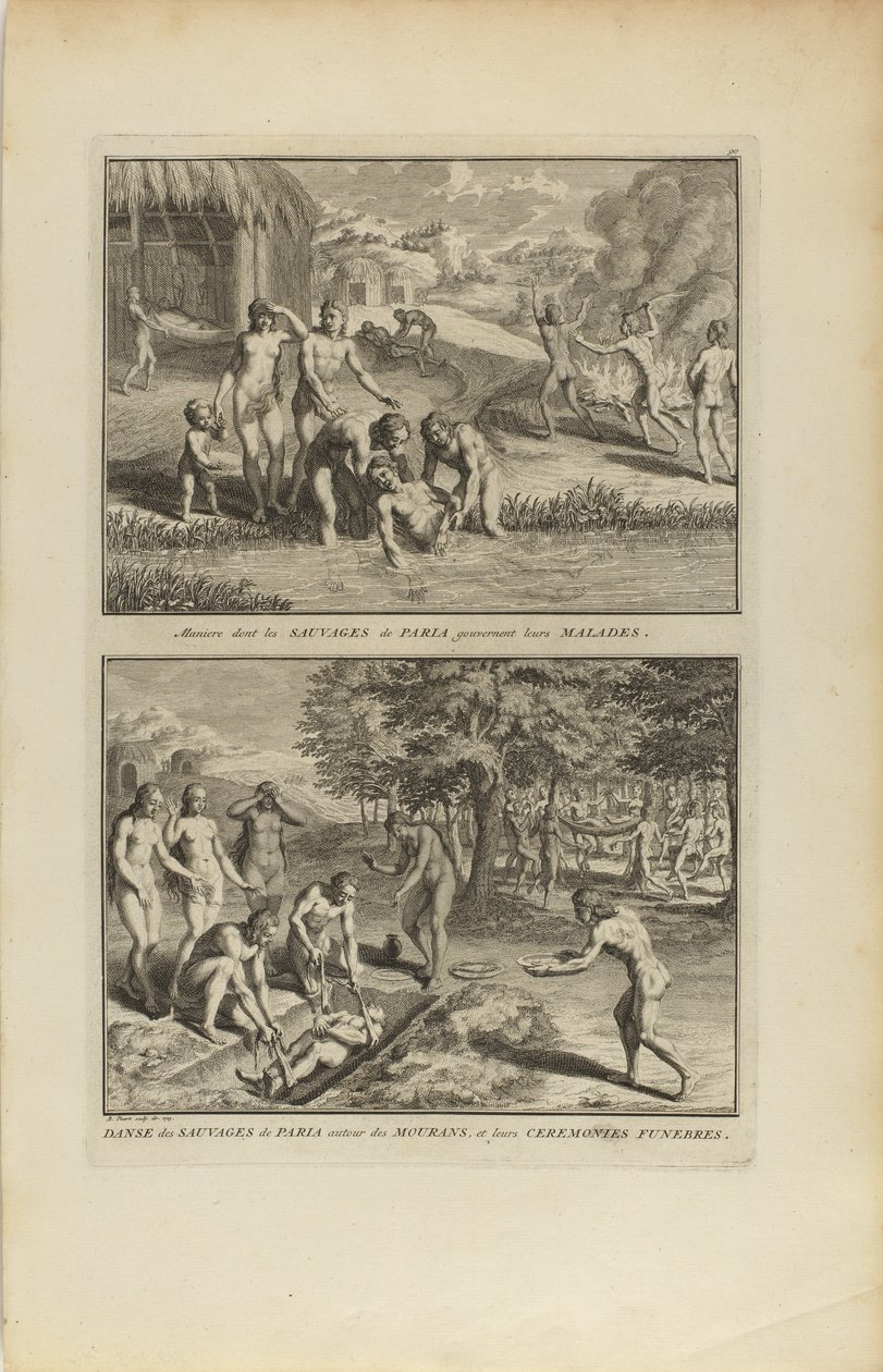Manner of the Savages.../Dance of the Savages of Paria by Bernard Picart