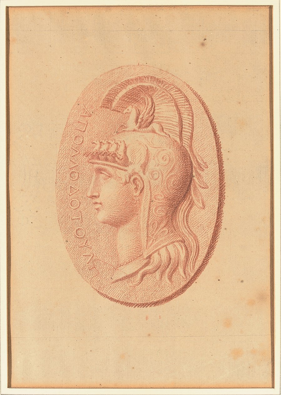 One of Four Studies after Cameos, Three with Classical Profile Portraits and One with a Fragmentary Relief of Cupid and Two Lions Drawing a Chariot by Bernard Picart