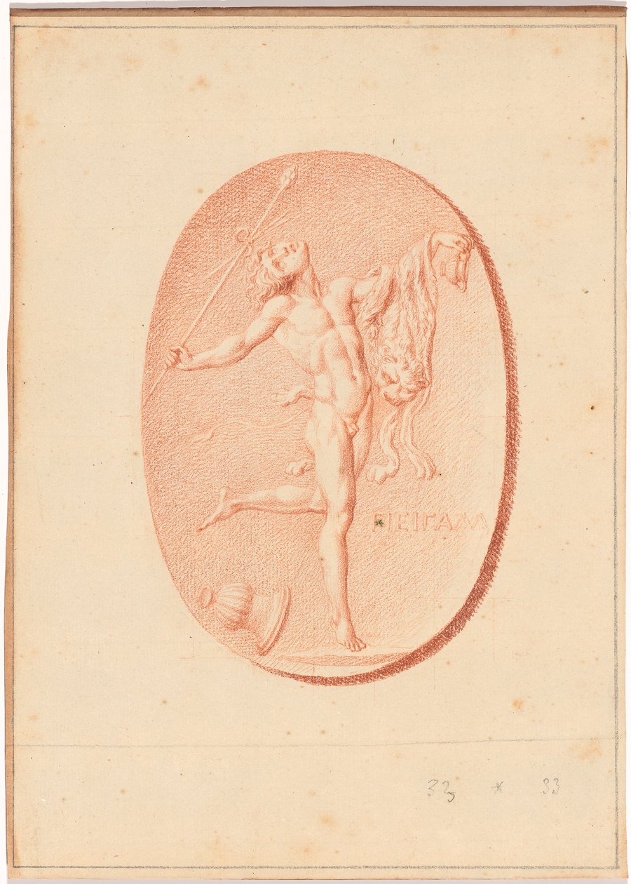 One of Six Cameos with Mythological and Classical Subjects by Bernard Picart