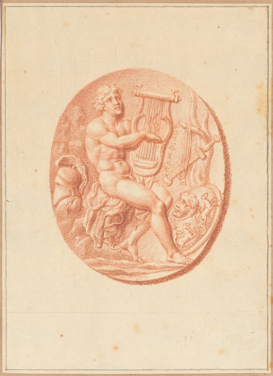 One of Six Cameos with Mythological and Classical Subjects by Bernard Picart