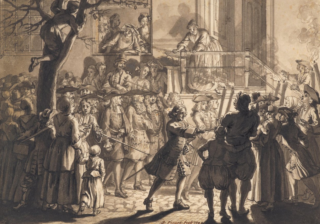 Procession of the Bridegrooms of the Law by Bernard Picart