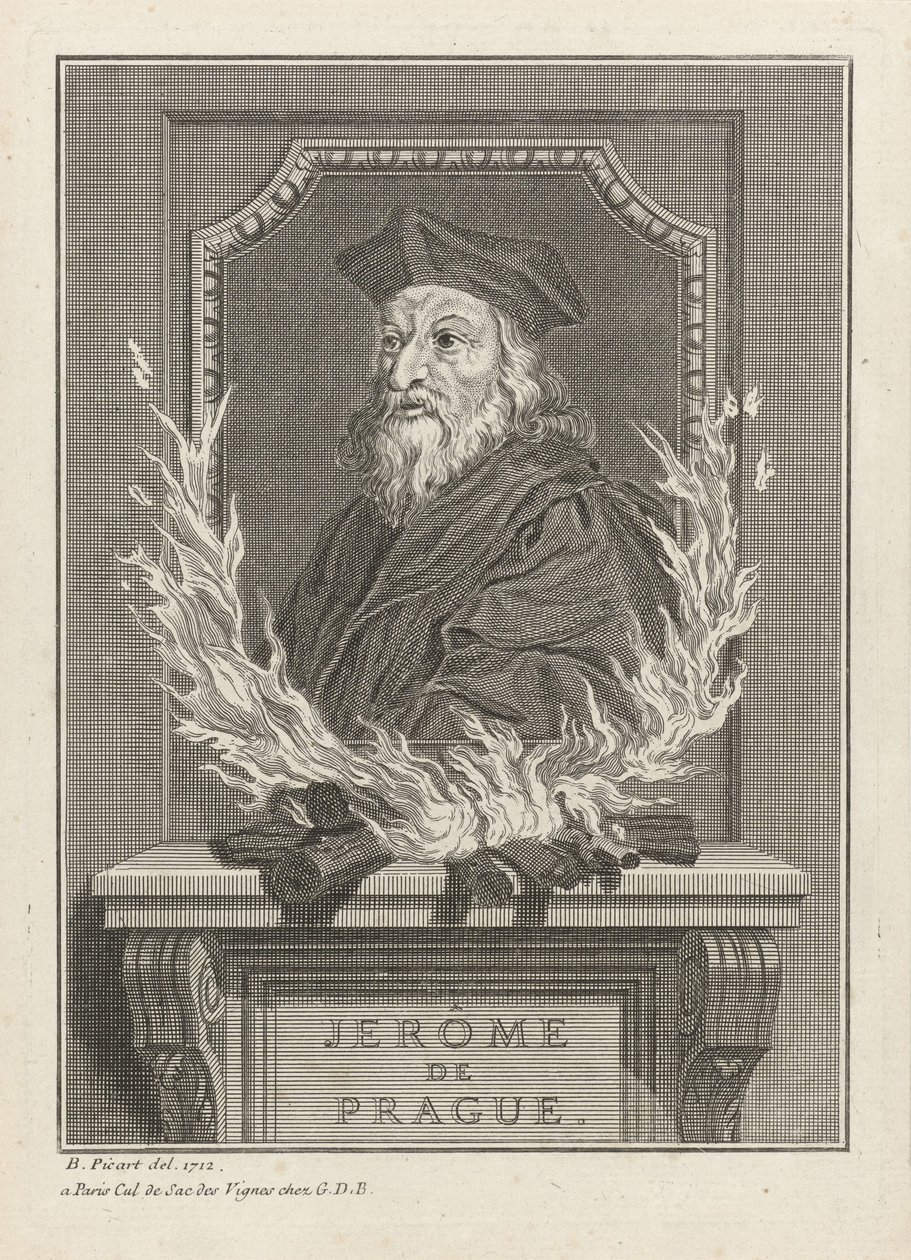 Portrait of Jerome of Prague by Bernard Picart