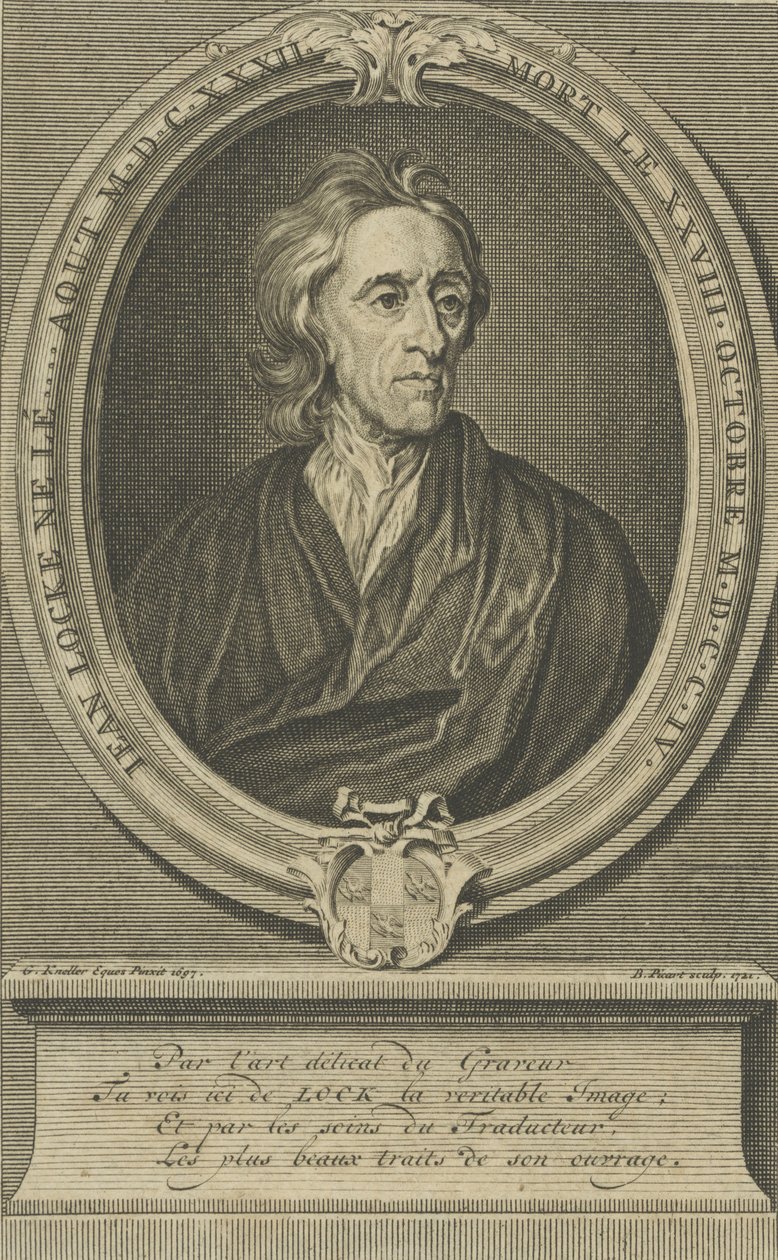 Portrait of the Physician and Philosopher John Locke, 1721 by Bernard Picart