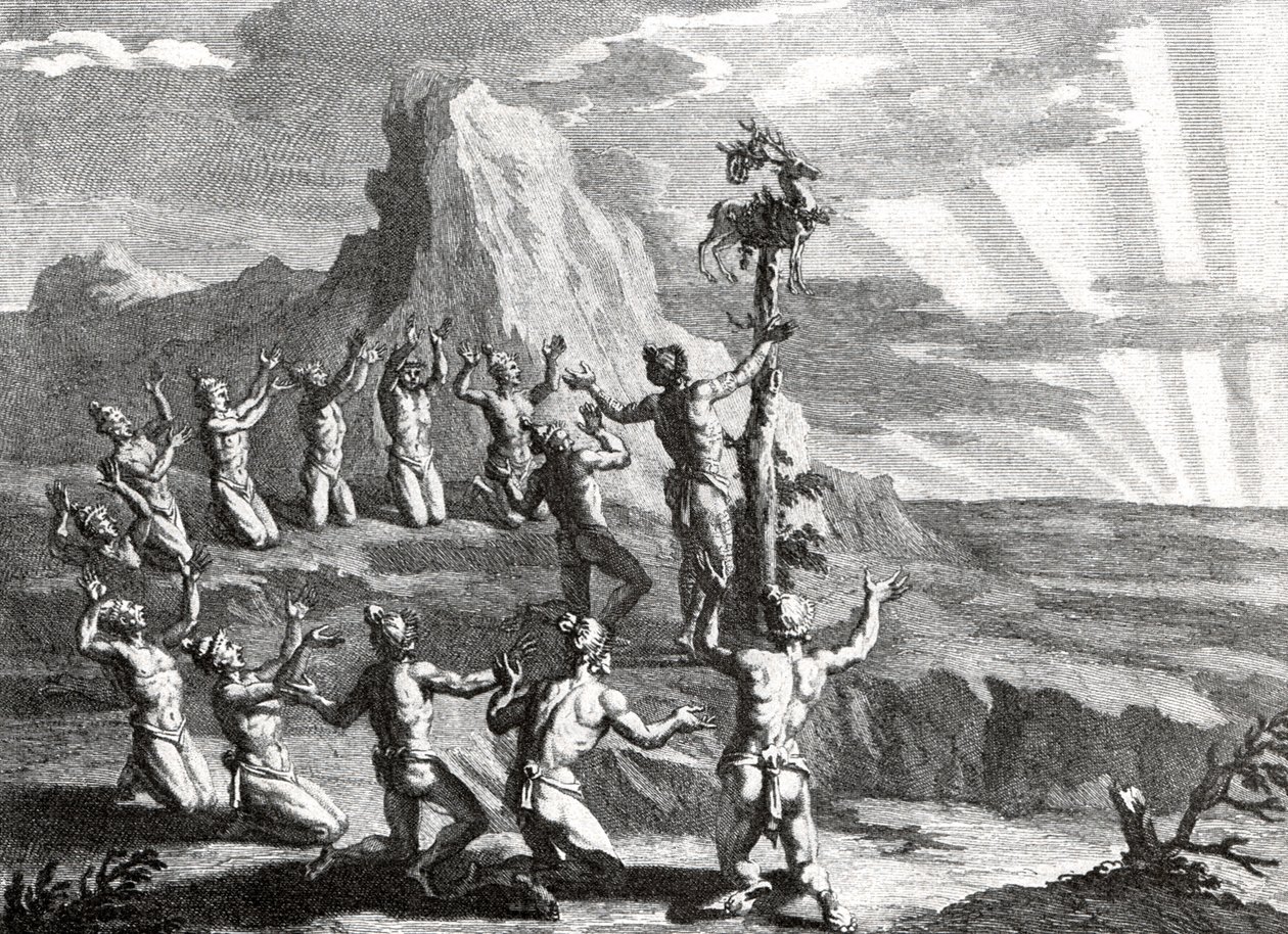 Sun Worship by Native Indians of North America by Bernard Picart