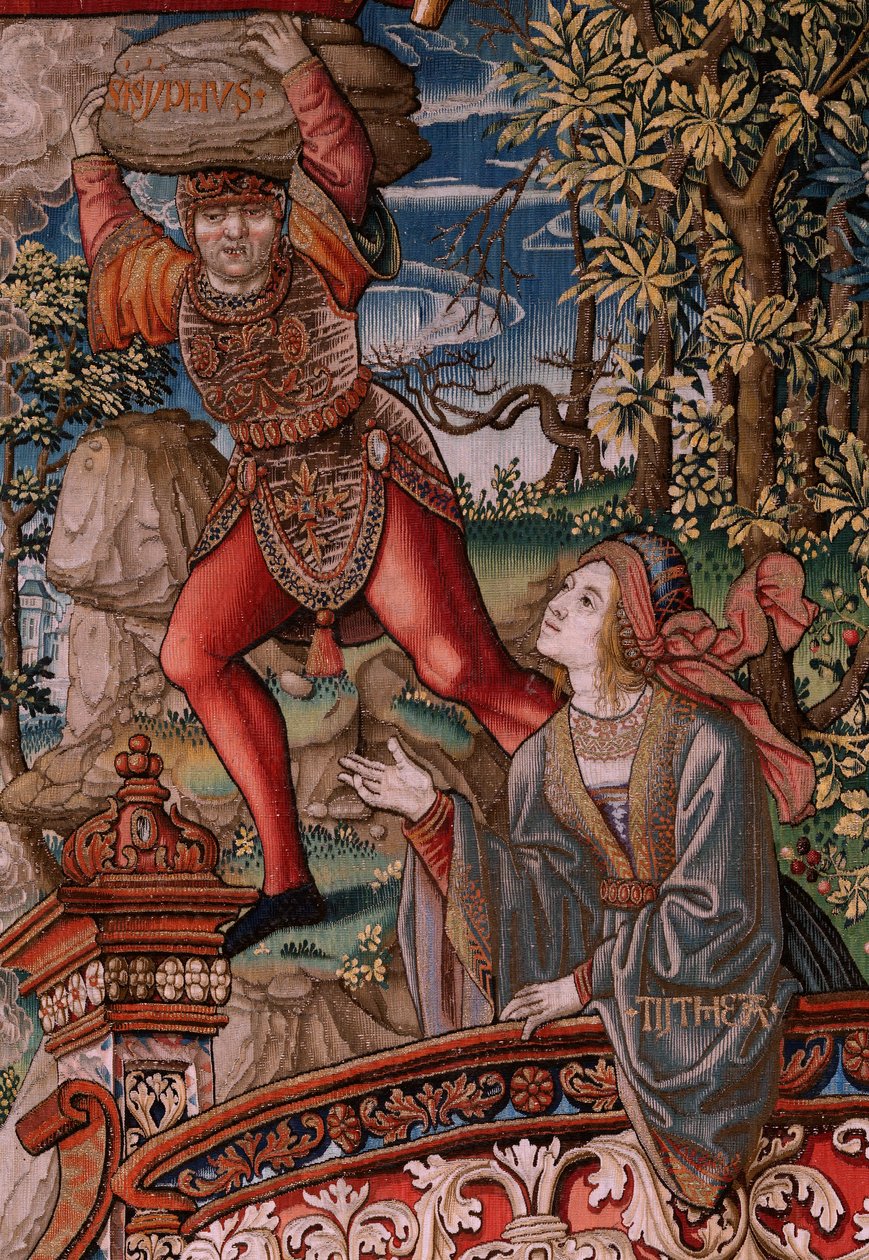 Flemish tapestry. Series The Honours. Justice. Ninth tapestry in the series. Model Cartoonists from the circle of Bernard van Orley and Jan Gossaert. Manufacture Pieter van Aelst, Brussels. Ca 1550 by Bernard van Orley