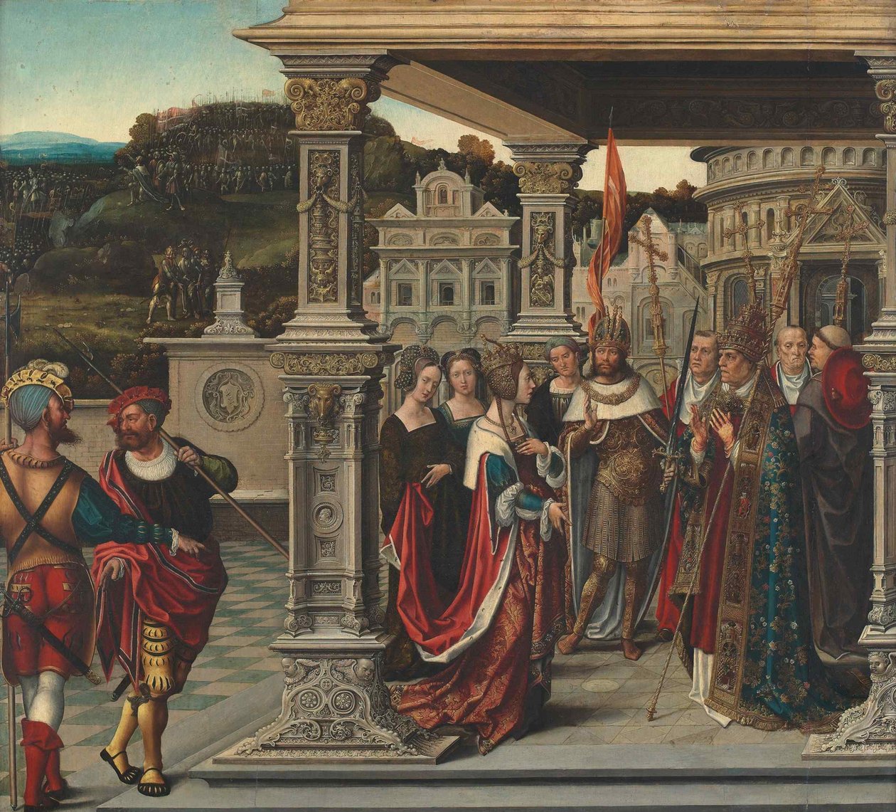 Saint Helena Before the Pope in Rome, ca 1510-1520 by Bernard van Orley
