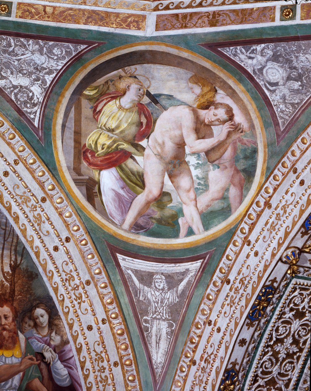The Expulsion of Adam and Eve, from the Pendentive of the Dome