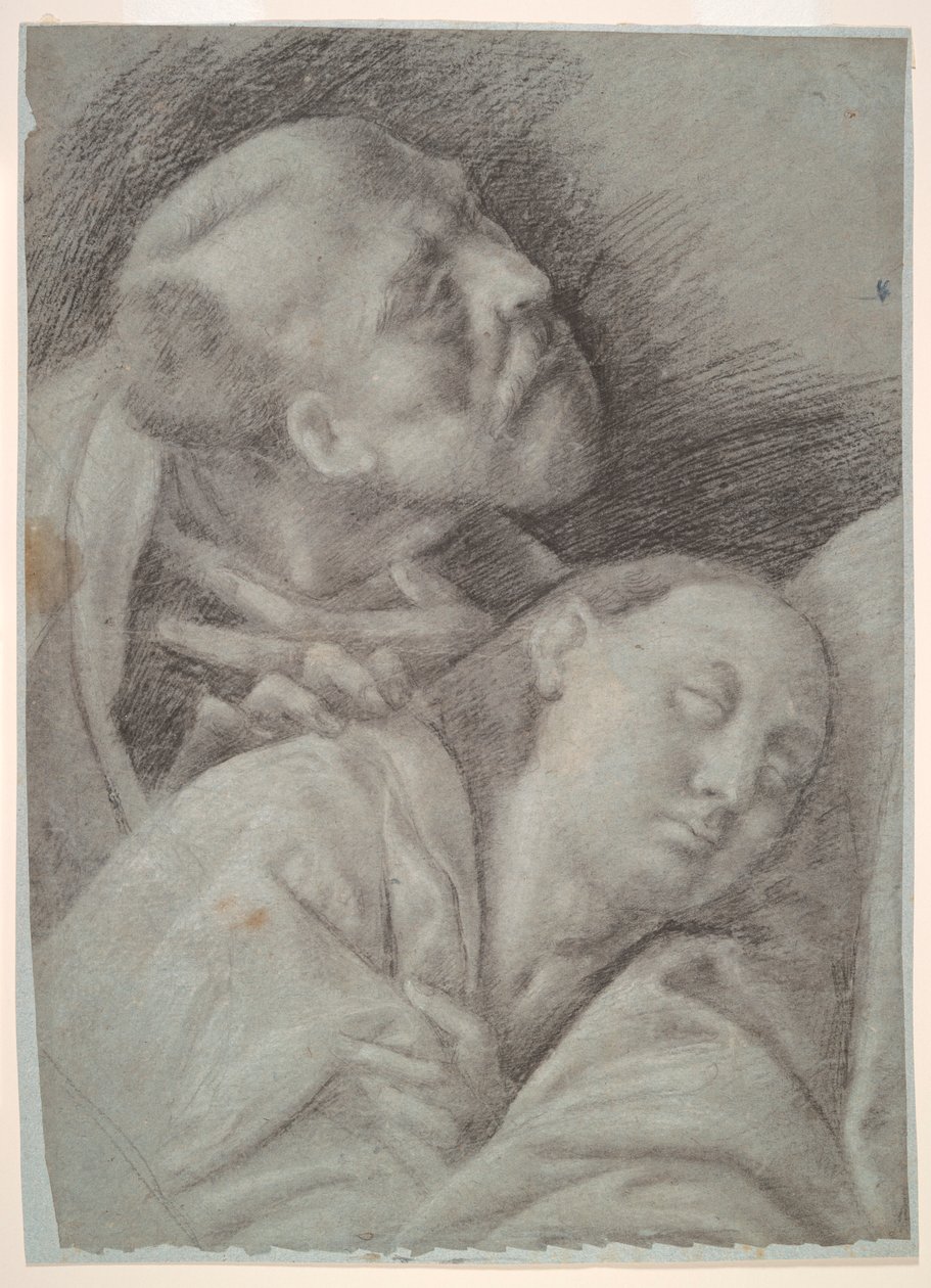 Two Apostles, study for The Last Supper by Bernardino Lanino